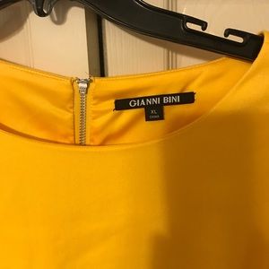 Gianni Bini Size XL Yellow Dress